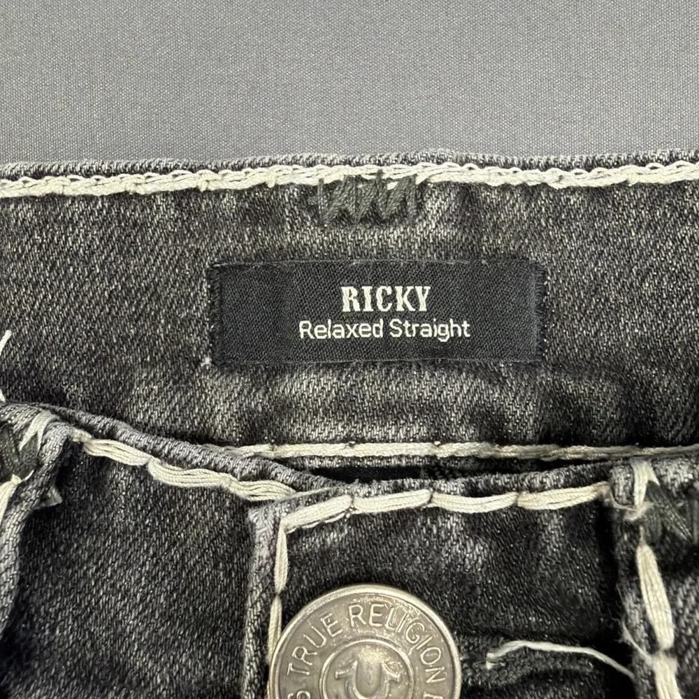 True‎ Religion Ricky Jeans Size 28 Black Relaxed Straight